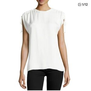 Theory White Women's Blouse